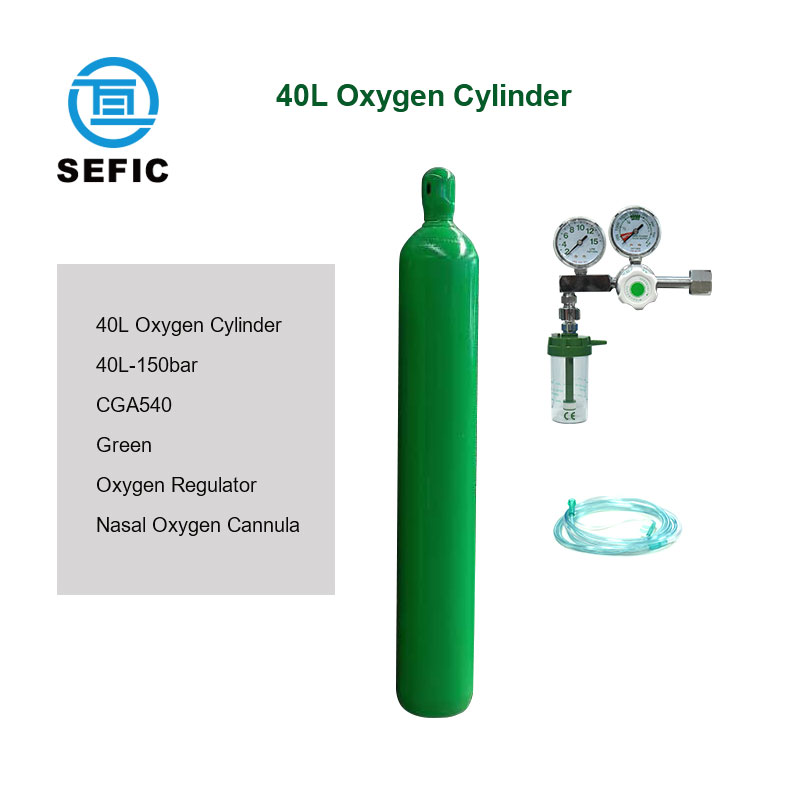 Medical Equipment High Pressure Seamless Steel Industrial Oxygen Cylinder